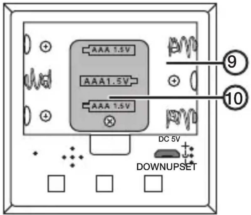 AAA 1.5V AAA1.5V AAA 1.5V DC 5V DOWNUPSET