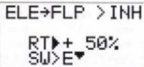 ELE→FLP > INH RT▶+ 50% SW>E▼