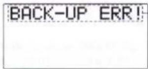 BACK-UP ERR!