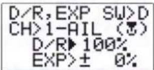FUTABA 7C - Réglage d'exponentielle - 1
