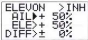 ELEVON >INH AIL▶+ 50% ELE>>+ 50% DIFF>± 0%
