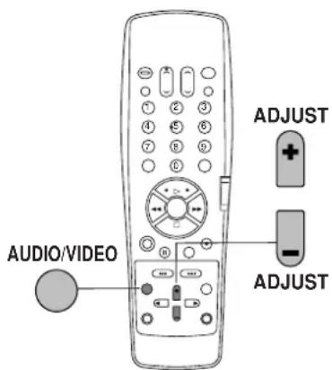 AUDIO/VIDEO ADJUST ADJUST