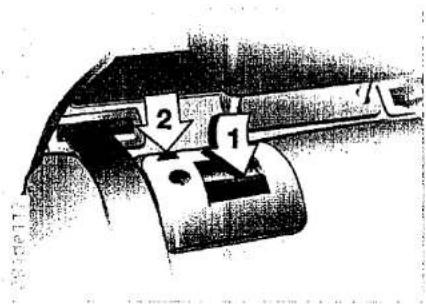 Technical diagram of a mechanical component with labeled parts 1, 2, and 3