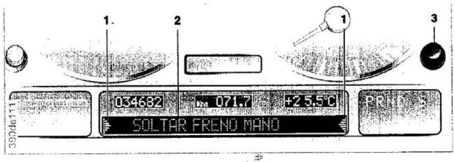 1. 2 3 034632 M 071.7 +25.5°C SOLTAR FRENO MANO 39ode111