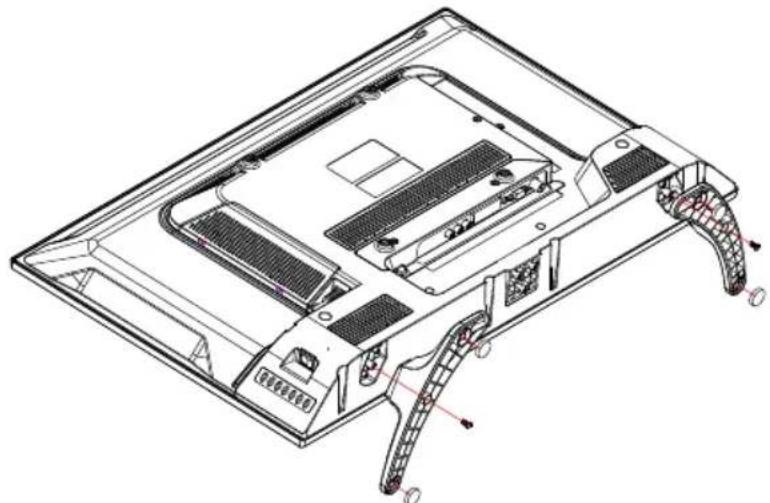 Premier TV-5407LED - Installation of Stand - 1