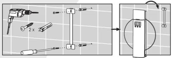 Diagram illustrating the assembly of screwdriver tools and a device with a 2x ratio, showing exploded view and final assembly.