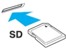 SONY Vaio VPCYA1C5E - Sådan indsætter du et SD-hukommelseskort - 1