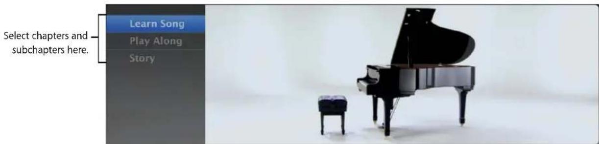 Learn Song Play Along Story Select chapters and subchapters here.