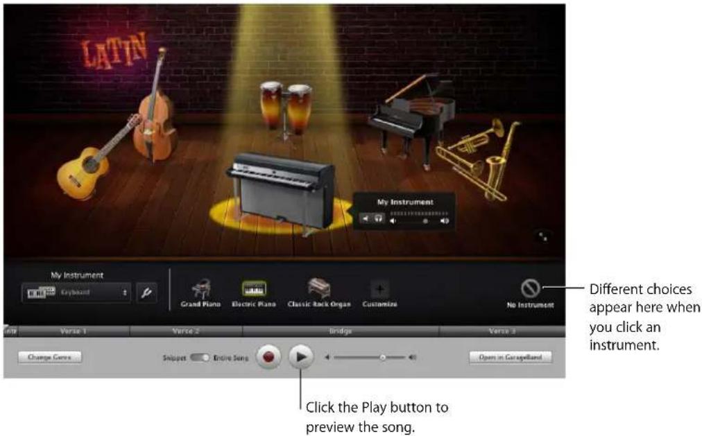 LATIN My Instrument My Instrument Keyboard Grand Piano Electric Piano Classic Rock Organ Customize No Instrument Different choices appear here when you click an instrument. Verse 1 Verse 2 Bridge Verse 3 Change Game Snipset Entire Song Click the Play button to preview the song. Open in Corapetland
