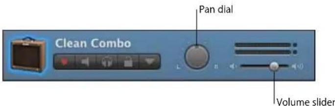 Pan dial Clean Combo Volume slider