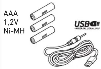 AAA 1,2V Ni-MH USB UNIVERSAL SERIAL BUS