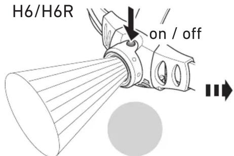 H6/H6R on / off