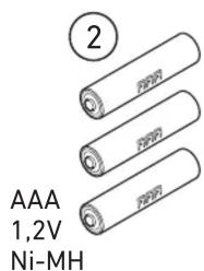 ② AAA 1,2V Ni-MH