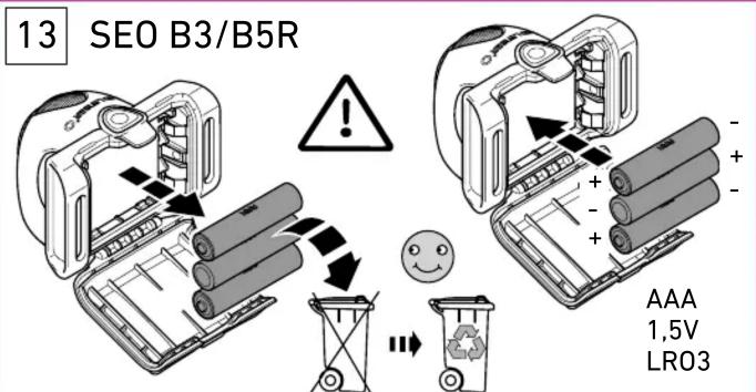 13 SEO B3/B5R AAA 1,5V LR03