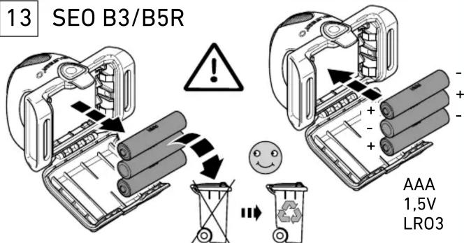 13 SEO B3/B5R AAA 1,5V LR03