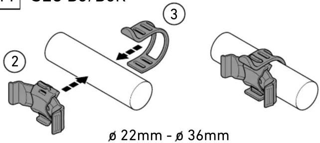 ② ③ ∅ 22mm - ∅ 36mm