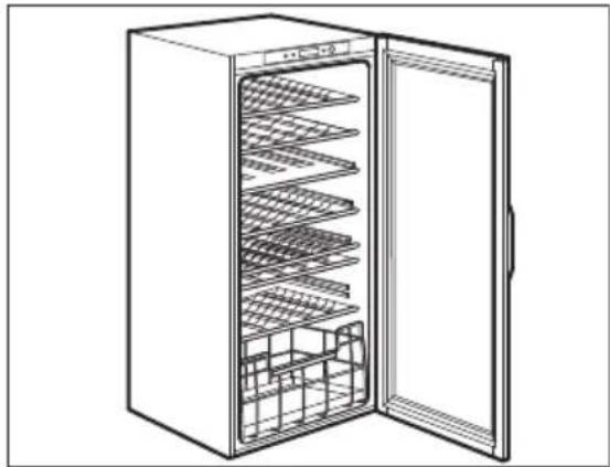 ELECTROLUX ERW3313AOX - Vinkølerens hylder - 1