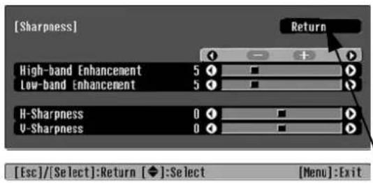 EPSON EMP-TW620 - Justering af skarphed (avanceret) - 1