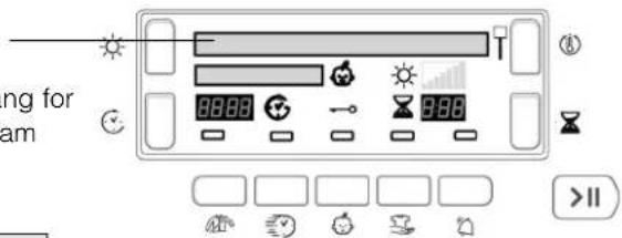HOTPOINT TCD 874 - Sådan er displayet opbygget - 1