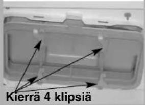 Kierrä 4 klipsiä