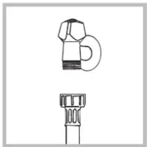 Hotpoint Ariston WMD 752 SK - Anslutning av vatteninloppsslangen - 1