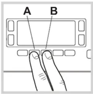 A B