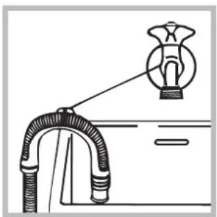Hotpoint Ariston ECOTF 1251 (EU) - Tilkopling av tømmeslangen - 2
