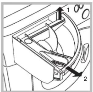Hotpoint Ariston BMWD 742 (EU) - Rengöring av tvättmedelslådan - 1