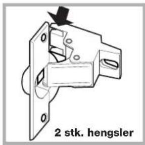 2 stk. hengsler