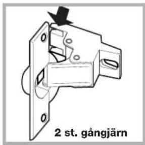 2 st. gångjärn