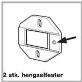 2 stk. hengselfester