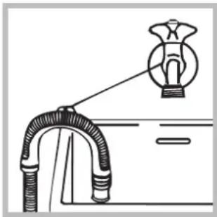 HOTPOINT WMD 742 - Anslutning av vatteninloppsslangen - 3