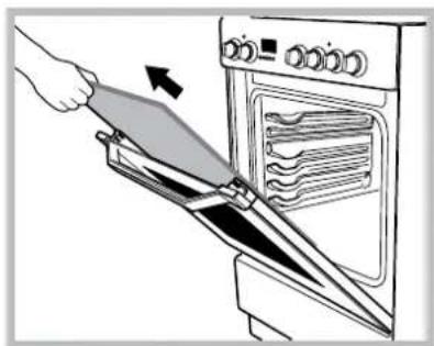 INDESIT I 64 I MH6A/SK - Demontering och montering av ugnsluckan: - 4