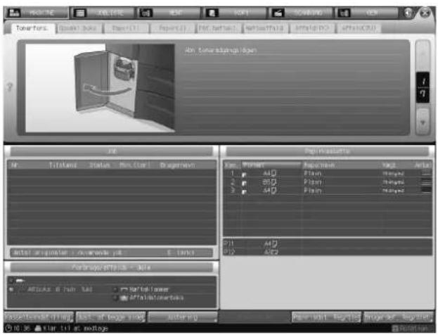 KONICA MINOLTA Bizhub PRO 951 - Tømning af affaldsbeholder of Z-foldningsenhed ZU-608 - 2