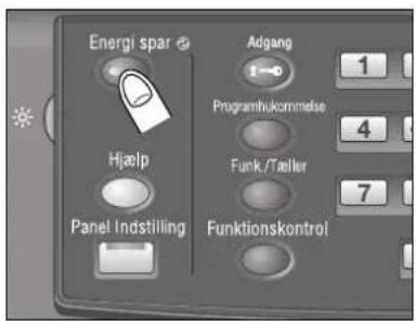 Energi spar Adgang 1 Programhukommelse Hjaelp Funk /Taller Panel Indstilling Funktionskontrol