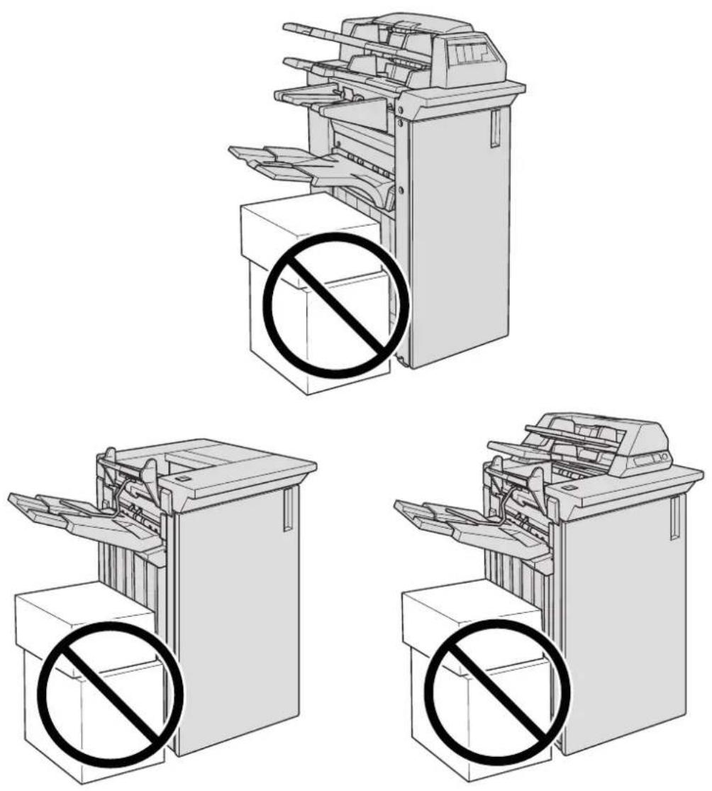 KONICA MINOLTA Bizhub PRO 951 - Forholdsregler ved brug af efterbehandler - 1