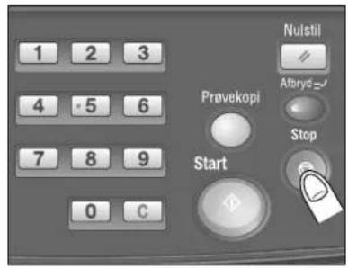 1 2 3 4 5 6 7 8 9 0 C Prøvekopi Stop Nulstil Aforys=/ Start