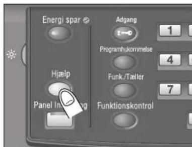 Energi spar Adgang 1 Programhukommelse 4 Hjelp Funk/Taitler 7 Panel Inning Funktionskontrol