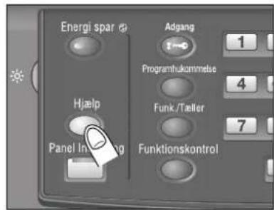 Energi spar Adgang 1 Programhukommelse Hjælp Funk./Teller Panel Inning Funktionskontrol