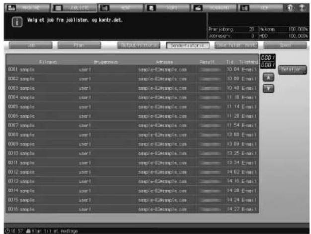 Valg et job fre joblisten. og kontr.det. User Job: 20 Hukkan 100.00% Agrerev: 0 HD 100.00% Export Export Extranet Brugemnem Adressen Result Tid. Tistens 001 sample user1 sample@example.com 10.04 E-mail 002 sample user1 sample@example.com 10.09 E-mail 003 sample user1 sample@example.com 10.40 E-mail 004 sample user1 sample@example.com 11.18 E-mail 005 sample user1 sample@example.com 11.14 E-mail 006 sample user1 sample@example.com 11.28 E-mail 007 sample user1 sample@example.com 11.54 E-mail 008 sample user1 sample@example.com 13.88 E-mail 009 sample user1 sample@example.com 13.89 E-mail 010 sample user1 sample@example.com 13.25 E-mail 011 sample user1 sample@example.com 13.24 E-mail 012 sample user1 sample@example.com 14.02 E-mail 013 sample user1 sample@example.com 14.16 E-mail 014 sample user1 sample@example.com 14.28 E-mail 015 sample user1 sample@example.com 14.24 E-mail 016 sample user1 sample@example.com 14.27 E-mail CDD CDD Export
