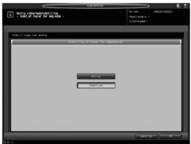 NEUERPROG Nurtig sikkerbedsindstilling ( Indit. of Repler for app. code ) Servicer: 480.001000001 ( Mesh number in : ) ( Local number ) Indstilling kan anders Indstilling of Repler for appingcode All up Cash down Add Up OK