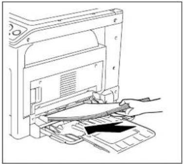 KONICA MINOLTA Bizhub 164 - Fjernelse af papirstop ved Indføringsbakken (ekstraudstyr) - 2