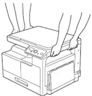 KONICA MINOLTA Bizhub 164 - Forsigtighedsregler ved transport - 1