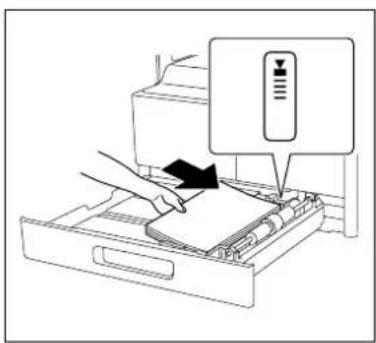 KONICA MINOLTA Bizhub 164 - Ilægning af papir i Bakke 1 - 3