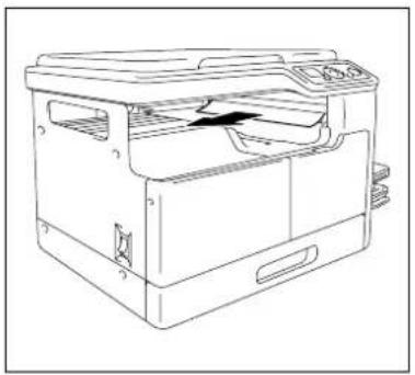 KONICA MINOLTA Bizhub 165 - Fjernelse af papirstop ved udføringssektionen - 1