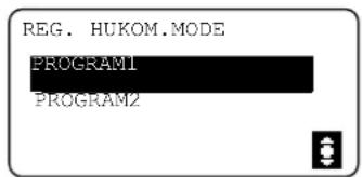 REG. HUKOM.MODE PROGRAM1 PROGRAM2