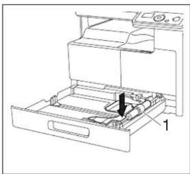 KONICA MINOLTA Bizhub 165 - Sådan ilægges papir i Bakke 1 - 1