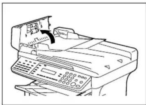 KONICA MINOLTA Bizhub 160f - Afhjælpning af papirstop i den automatiske dokumentfeeder - 1
