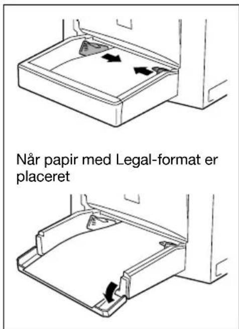 KONICA MINOLTA Bizhub 160f - Ilægning af papir i kassette 1 - 1