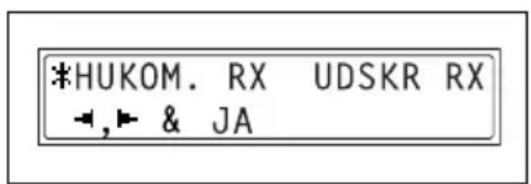 *HUKOM. RX UDSKR RX ←,→ & JA
